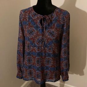 Violet & Claire | Women’s Sheer Long Sleeve Blouse - Size M